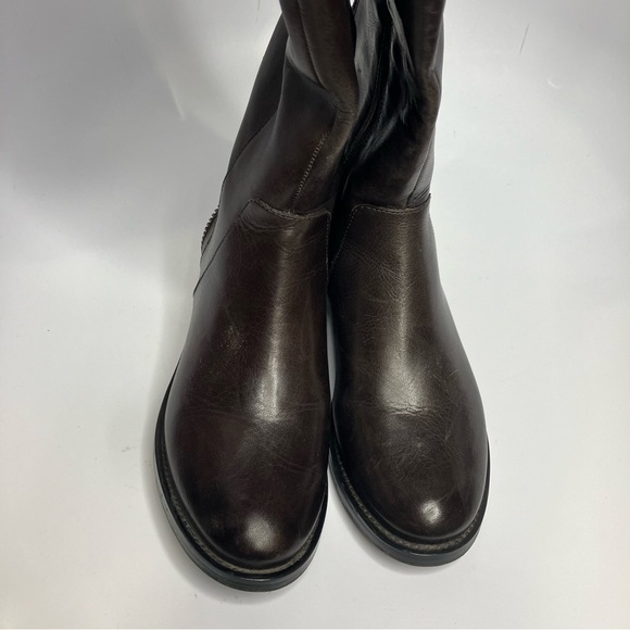 Arturo Chiang brown leather felicity riding boots knee high size 7.5 - Picture 4 of 12